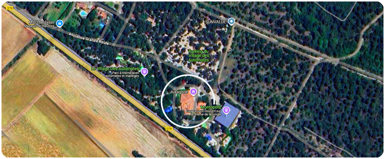 Plan d'accès salle de réception Aixagone